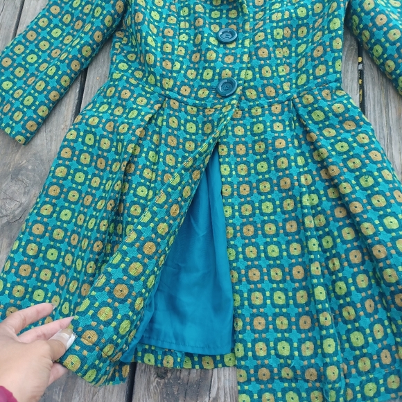 Tulle Anthropology Retro Pleated Blazor - Picture 2 of 9